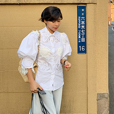 Dolce embroidery blouse